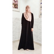 Jubah Aisyaa Jubah Tanpa Gosok Muslimah Comfy Ironless size XS to 6XL