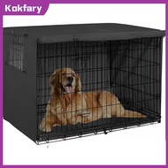 Kokfary Dog Cage Cover Rain Protection Convenient Breathable Indoor Windproof Outdoor Storage Cover Dog Kennel Cover Pet Kennel Cover