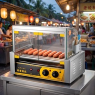 Ready Stock | Mesin Sosej Commercial Small Sausage Grilling Machine | Automatic Hot Dog Maker 5/7/10