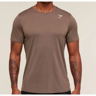 [100% Original] Gymshark Arrival Tee Slim Fit Soft Brown S