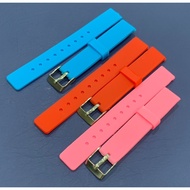 Soft jelly Silicone watch strap suitable for watches Umum size 12mm; 14mm, 16mm 20mm watch strap 22m