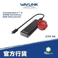 WavLink - Thunderbolt 3 便攜 M.2 NVME SSD 支援雙面 SSD 外置固態硬碟盒 原裝行貨 UTE02