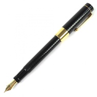 全新 △ 伊東屋 Romeo 2004 鋼筆，百年紀念版，限量 200 支，編號 074/200。18K 金筆帽環，18K 金 B 尖。黑金配色。重量：25.4 公克。推薦男士使用。 ◎
