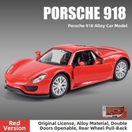 Licensed Alloy Porsche 918 Model Car