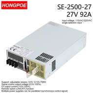 2500W 27V Power Supply 0-5V Adjustable Power 27VDC AC-DC 0-5V Analog Signal Control SE-2000-27 Power