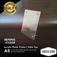 Acrylic Photo Frame Table - Acrylic Photo Frame Table for size. A5