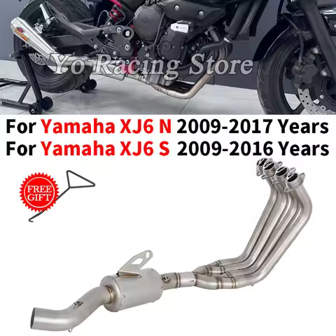Slip On For YAMAHA XJ6N XJ6S XJ6 N S 2009 - 2016 2017 Motorcycle Exhaust Front Mid Link Pipe Connect