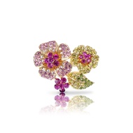 B260 - Flower Brooch kerongsang bunga - Size  ( w x h )  :   36 mm  x  27 mm  - { 10 g }