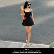 [KOL SUPER LIVE 4.4] 1-LAYER square neck flared strap dress (D04)