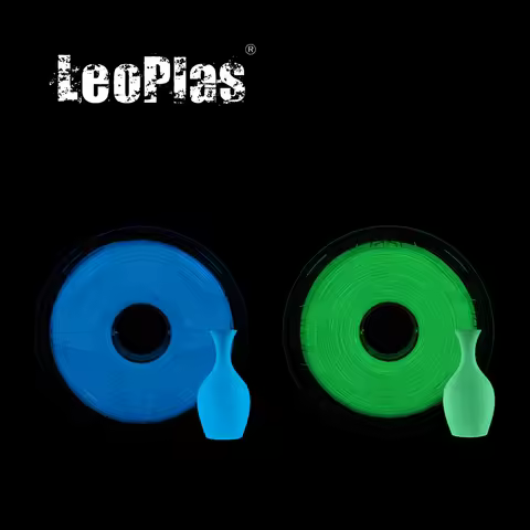 LeoPlas Glow in Dark TPU Filament Flexible 1.75mm 1kg 95A Shore Hardness For 3D Printer Consumables 
