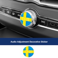 For Volvo S60 S90 XC40 XC60 XC90 V60 V90 C40 Interior control play button sticker decoration