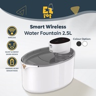 EZPET🐱【Pet Wireless Water Fountain 2.5L】Automatic Wireless Sensor Cat Water Fountain Pet Feeder Drin