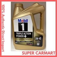 Mobil 1 Triple Action Power+ 0w40 0w-40 (4 Liters) 100% Authentic