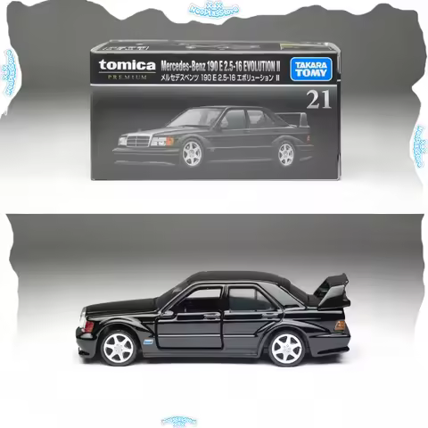 New Takara Tomy Tomica Premium Series TP21 Mercedes-Benz 190E Vehicle Model Die-Casting Metal Car Mo
