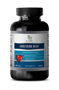 [USA]_PL NUTRITION Heart cholesterol - CHOLESTEROL RELIEF - Cholesterol diet - 1 Bottle 60 Capsules
