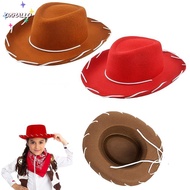 OKHALLO Cowgirl Hat, Cosplay Costume Performance Cowboy Hat, Funny Cowboy Accessory Prop Dress-up Ad