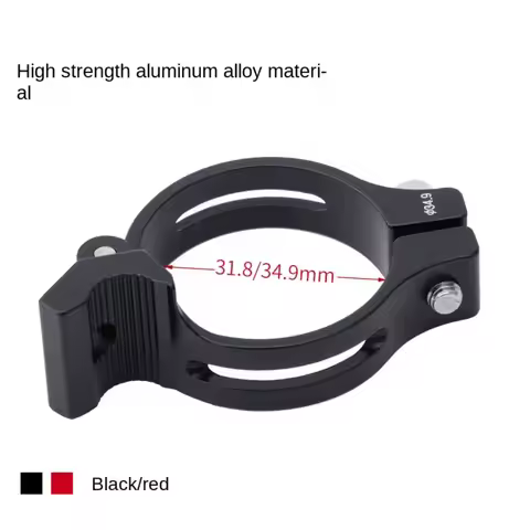 Bicycle Accessories Aluminum Alloy Bicycle Front Derailleur Clamp 34.9mm 31.8mm Red Black Braze-on C