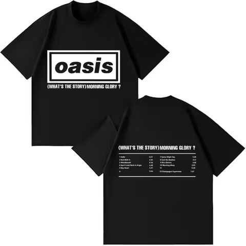 Classic Rock Band O-Oasis Live 25 Tour Branded Men's Clothing Couple Hot Sale StyleT Shirts Men Wome