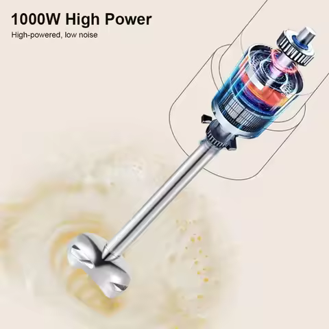 4-in-1 Handheld Electric Food Mixer Cordless Immersion Blender Rechargeable Electric Hand Mixer for 