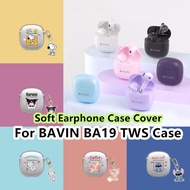 【Fast Shipment】For BAVIN BA19 TWS Case Transparent Cosmonaut & Alien Dogs for BAVIN BA19 TWS Casing 