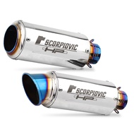 51MM 60MM Universal Motorcycle Exhaust Muffler Escape Moto Scooter Pipe with DB killer MT07 MT09 R1 