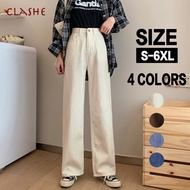 Jeans Women's Loose Straight Tube Denim Pants 牛仔褲女 Seluar Perempuan Celana Jeans Wanita Viral Murah