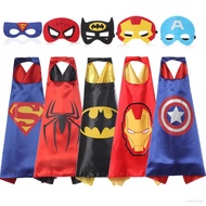 clu COD DC Marvel Superhero The Avengers Mask Kid Baby Costume Cape Mask Birthday Cosplay Mask Cloak