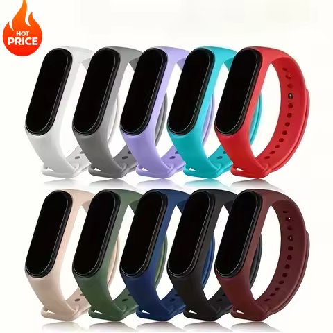 2pcs silicone Watchband for Xiaomi Mi Band 7 6 NFC bracelet Sport watch wristband Miband 4 correa Xi