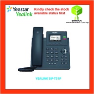 YEALINK SIP-T31P: ENTRY LEVEL IP PHONE WITH 2 LINES & HD VOICE (POE)
