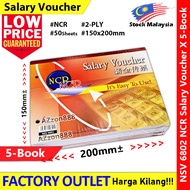 【5-Book】 NCR Salary Voucher 2x50sheets 150x200mm #NSV #6802 #NCR #Salary #Voucher #薪金传票