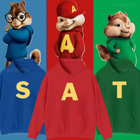 Alvin and The Chipmunks: The Squeakquel's Pullover Woman Manfashion Drop Shoulder Sweatshirt Is Avai