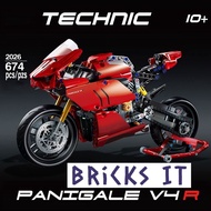 Ducati Panigale V4 R Motorcycle Building Blocks Motorbike Technic 42107 Compatible