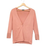 Akris Cardigan Sweater pink Women Long sleeves Direct from Japan Secondhand