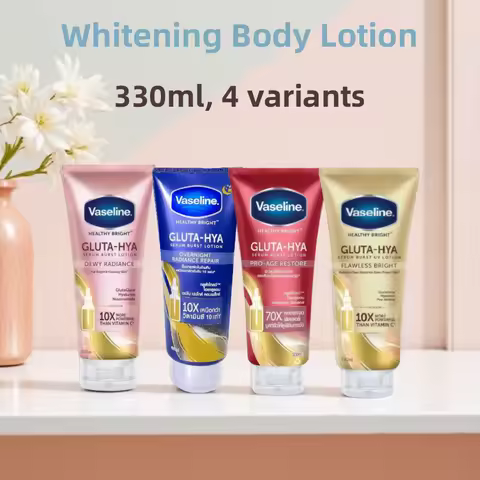 Vaseline Glutamine Whitening Body Lotion Highly Concentrated Niacinamide Hyaluronic Acid Brightens S
