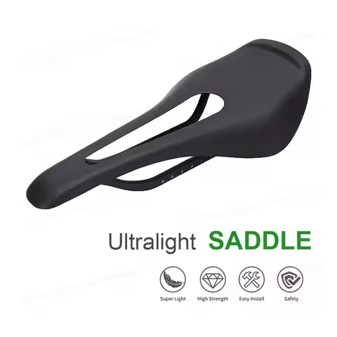 Nologo T800 Full Carbon Ultra Light Saddle Mountain/Road Bike Front Seat Cushion UD Black Carbon Sad
