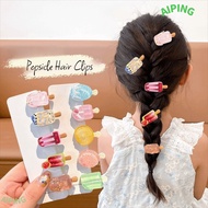 NG1ZX 5 Pcs Ice Cream Hair Clips, Colorful Multi-Color Popsicle Hair Clips, Kawaii Small Decorative 