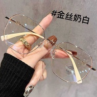 With Degree 1 Myopia Glasses Men Women 2 Ultra-Light 3 Large Frame 6 Degree Polygonal Glasses Frame 