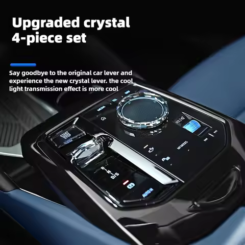 4 Piece/3 Piece Set Crystal Gear Shift Knob Lever Stick Handle for BMW i5 i7 X3 iX3 X1 iX1 X2 iX2 St