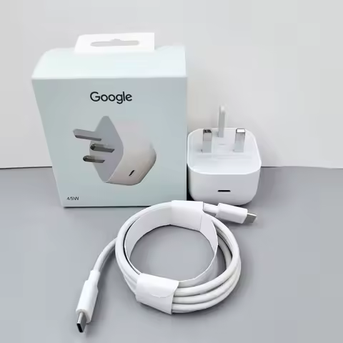 45W PD USB C Charger For Google EU/US/UK Fast Charging Power Adapter USB C To Type C Cable For Pixel