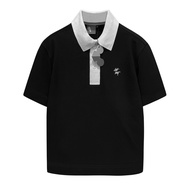 POLO RWB - WHITE MOUSE basic thick fabric collared T-SHIRT polo t shirt men
