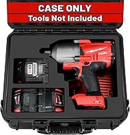 Case for Milwaukee M18 Impact and Torque Wrench - Waterproof Hard Tool Bo, Power Tool Combo Kit Bag