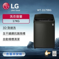 【LG 樂金】17公斤 TurboWash3D™ 直立式直驅變頻洗衣機 (曜石黑) WT-D179BG