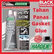 Black Hardware Hardex Grey RTV Silicone Rubber Wood Metal Gum Gam Glue Sealant Gasket Maker RS-625 K