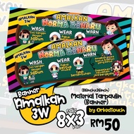 BANNER 8X3 AMALKAN 3W-Banner SOP Covid Prevention