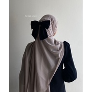 Evolvere - Korean look satin ribbon back Hijab ribbon