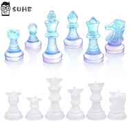 SUHE 1PC Gift International Chess Table Decoration Checkerboard Mould Silicone Molds Jewelry Decoration for DIY Crafts Making Tools Home Handmade UV Epoxy Resin