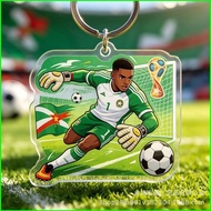 G2P Vozinha Acrylic Keychain Cartoon Pendant Durable Charm For Backpacks & Keys Football Fans Souven