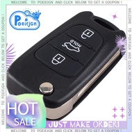 3 Buttons Flip Folding Remote Key Shell Case for HYUNDAI I20 I30 I35 IX20 IX35