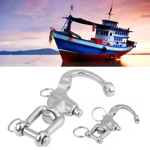 Swivel Snap Shackle Swivel Shackle Snap Shackle 316 Stainless Steel Jaw Swivel Snap Shackle for Sail