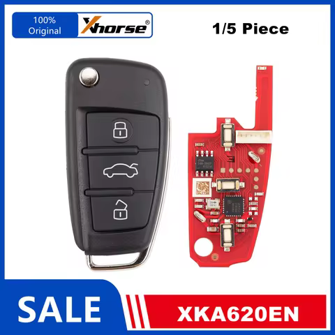 1/5 Piece XHORSE XKA620EN for Audi A6L XK Series 2nd Generation Universal Car Keys Upgrade of XKA600